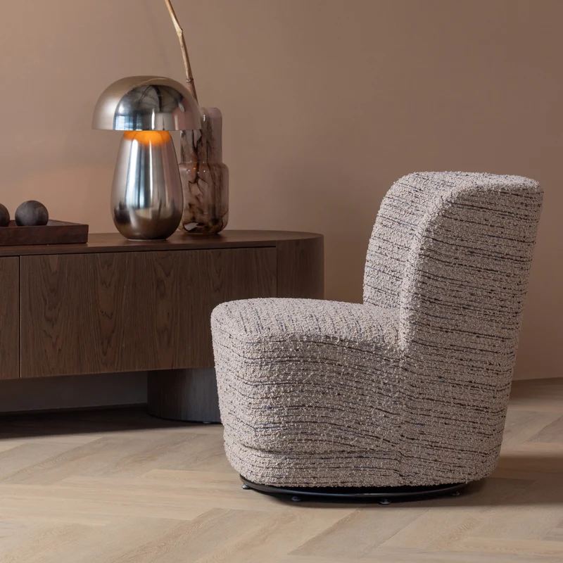 Atty drehsessel chunky melange beige