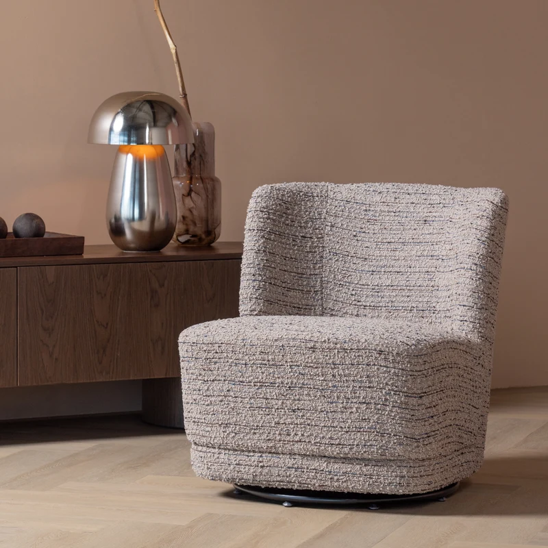 Atty drehsessel chunky melange beige