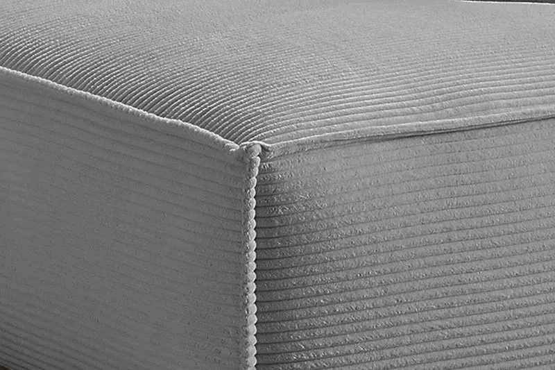 KAWOLA Sofa SAMU Ecksofa Cord grau