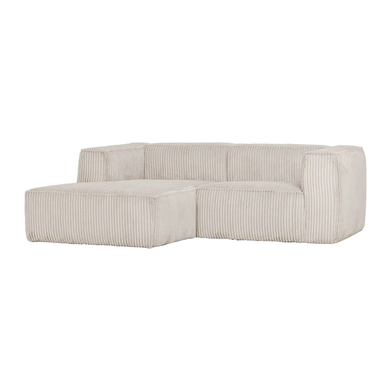 Bean chaise longue sofa links cord natur