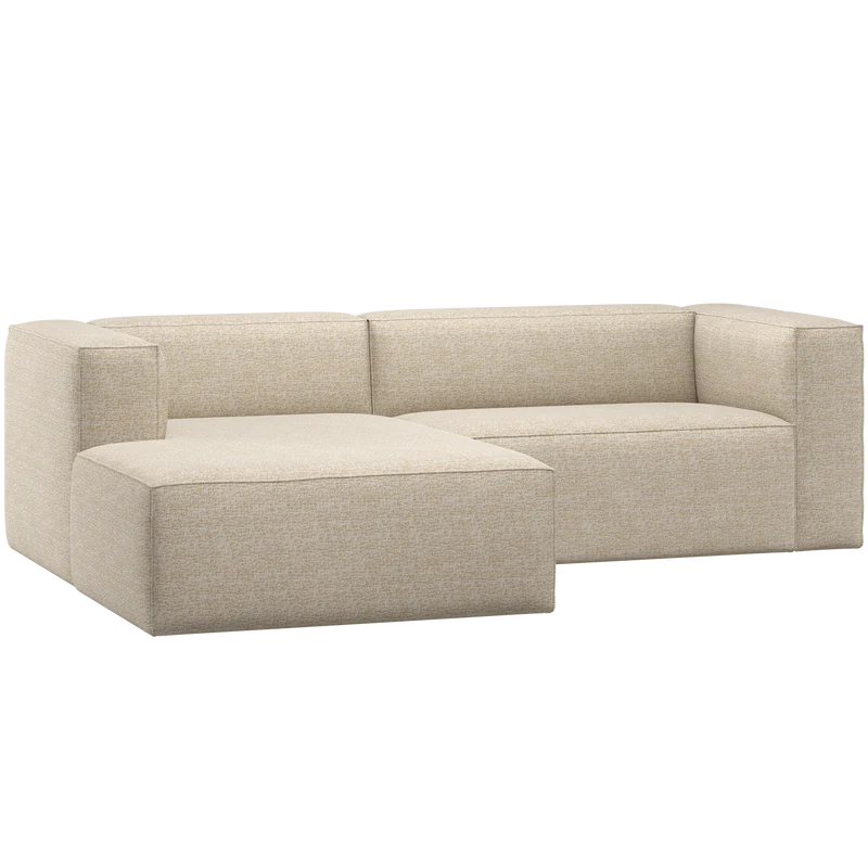 Bean chaise longue sofa links beige melange