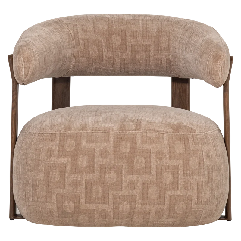 Foon sessel 3d-strukturstoff sand