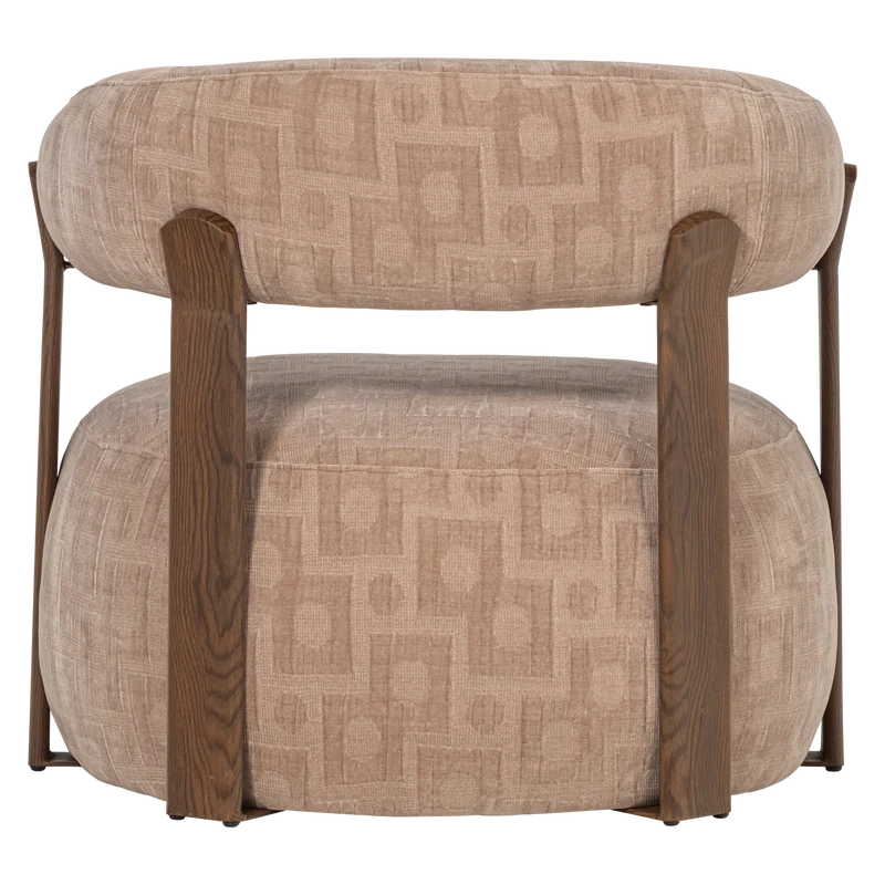 Foon sessel 3d-strukturstoff sand