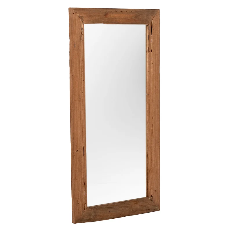 Wandspiegel TEAK 130x70cm recyceltes Teak natural Spiegel