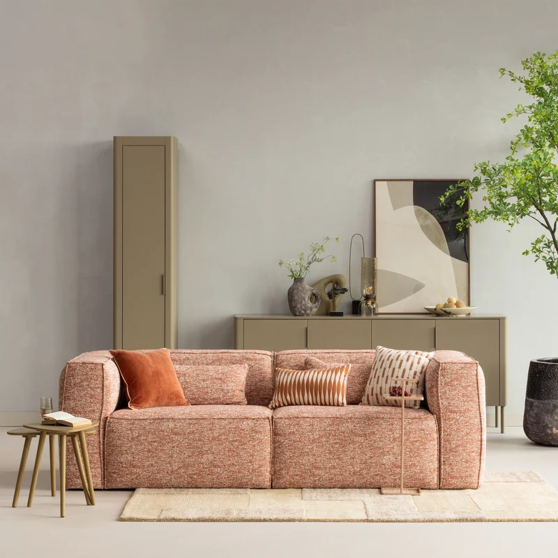 Bean chaise longue sofa links terra melange