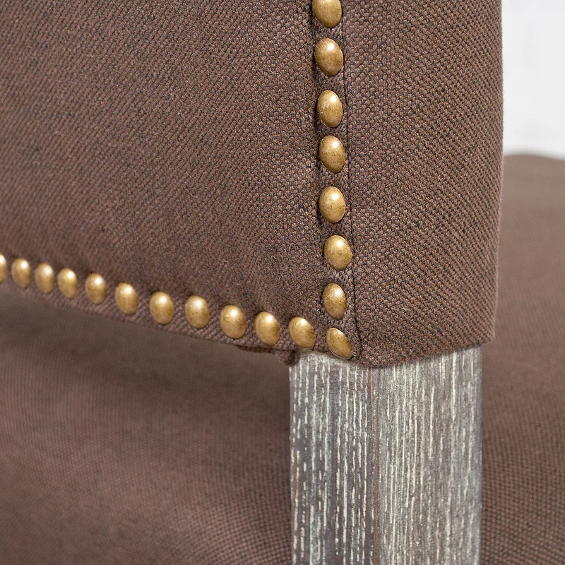 Stuhl NEW RETRO mit Stoffbezug Seal-Brown