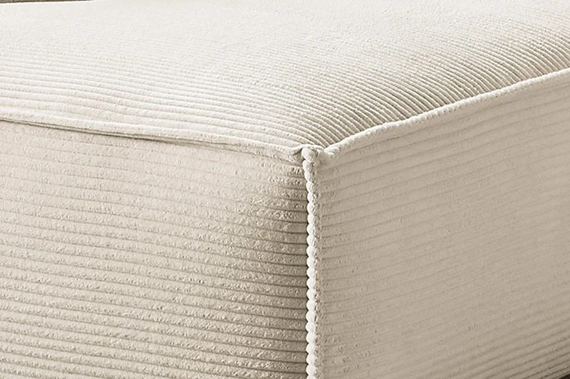 KAWOLA Sofa SAMU Ecksofa Cord cremeweiß