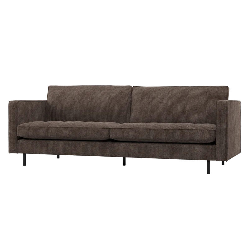 Rodeo classic 2,5-sitzer sofa cord braun