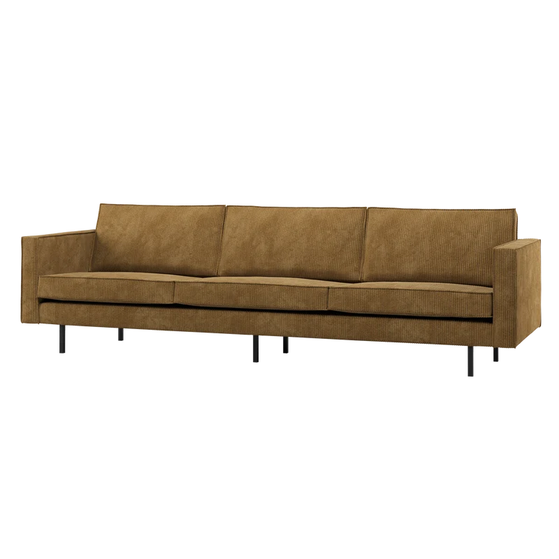 Rodeo 3-sitzer sofa cord honiggelb