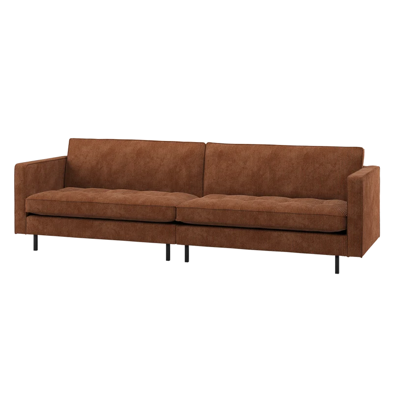 Rodeo classic 3-sitzer sofa cord rostbraun