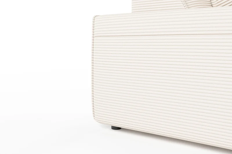 KAWOLA Sofa RANI Ecksofa Cord cremeweiß