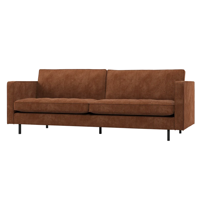 Rodeo classic 2,5-sitzer sofa cord rostbraun