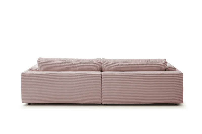 KAWOLA Big Sofa RAINA Cord rosa
