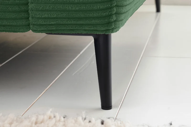 KAWOLA Ecksofa CARA Sofa Cord smaragd