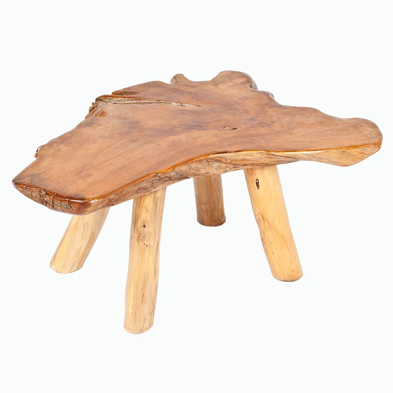 Einzigartiger Teak Couchtisch PRIMITIV ca.120cm Wurzelholz