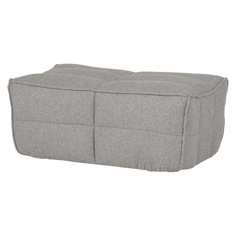 Cluster hocker bouclé warmes grau