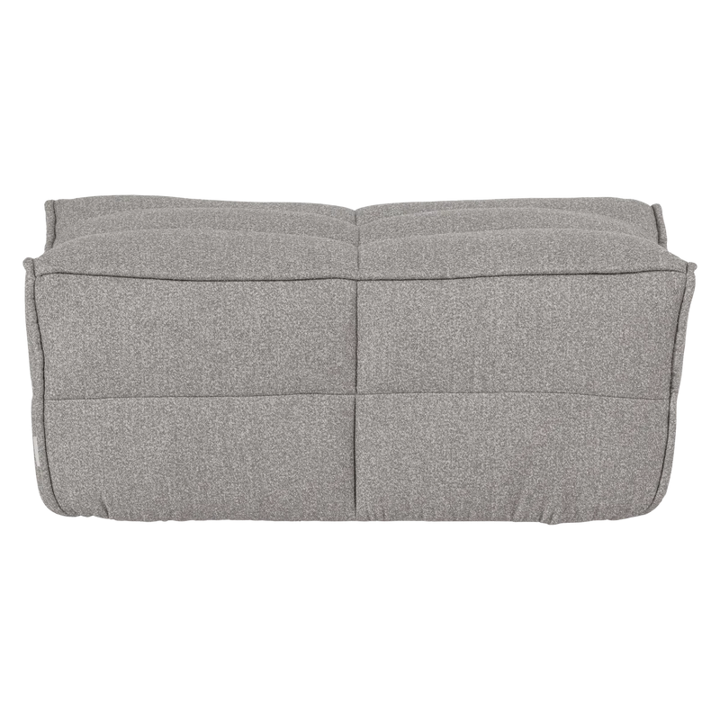 Cluster hocker bouclé warmes grau