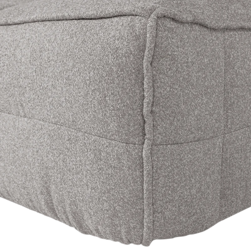 Cluster hocker bouclé warmes grau