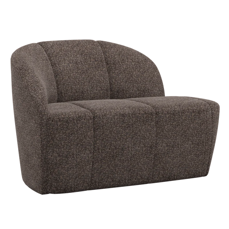 Mojo 2-sitzer bank links wollig braun