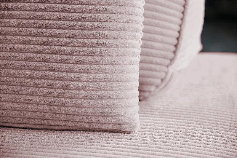 KAWOLA Modulsofa WIOLO SOFT 5 Module 5 Rückenkissen Cord rosa