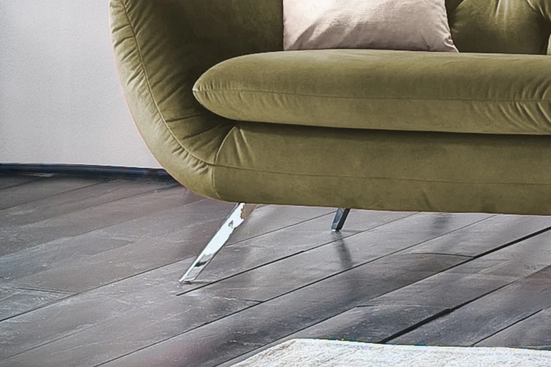 KAWOLA Sofa CHARME Velvet oliv