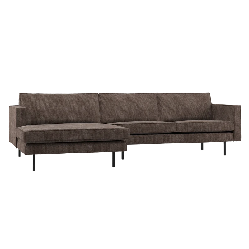 Rodeo chaise longue sofa links cord braun