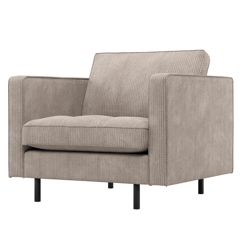 Rodeo classic sessel cord dunkelsand