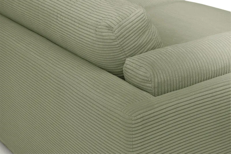 KAWOLA Big Sofa RAINA Cord olivgrün