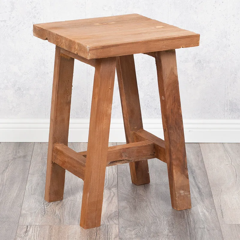 Hocker KARAOKI aus Teak 30x40x30cm (BxHxT)