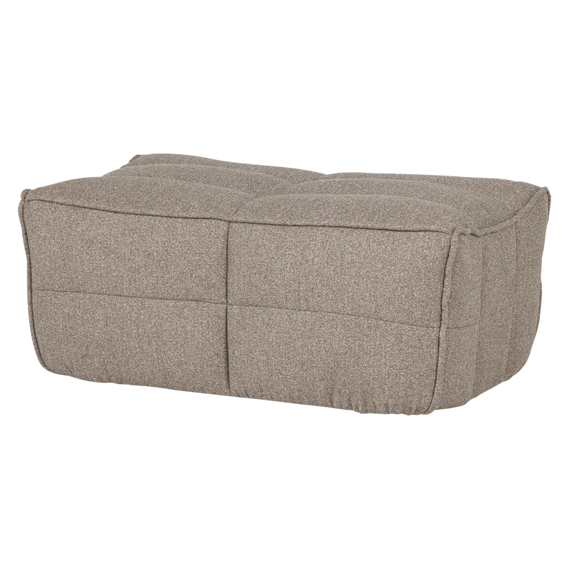 Cluster hocker bouclé khaki braun
