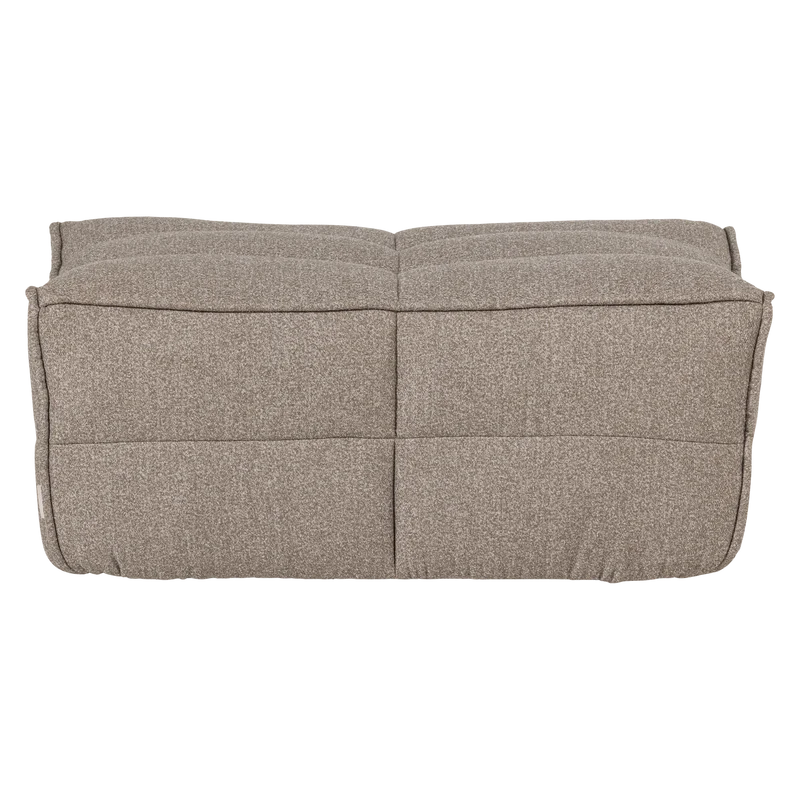 Cluster hocker bouclé khaki braun