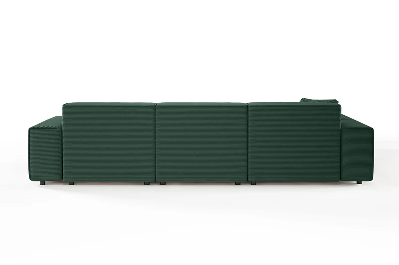 KAWOLA Sofa RANI Ecksofa Cord smaragd