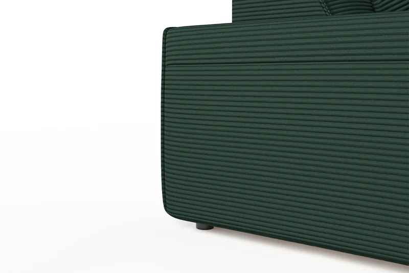 KAWOLA Sofa RANI Ecksofa Cord smaragd