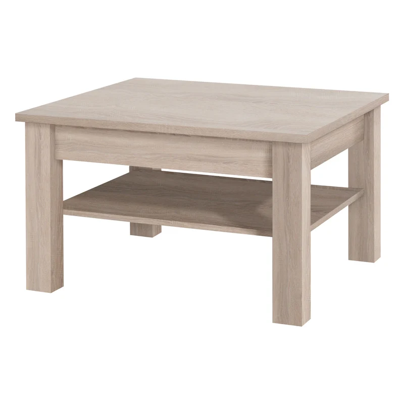 Cezar Couchtisch 80 cm mit Ablage – Sonoma Eiche