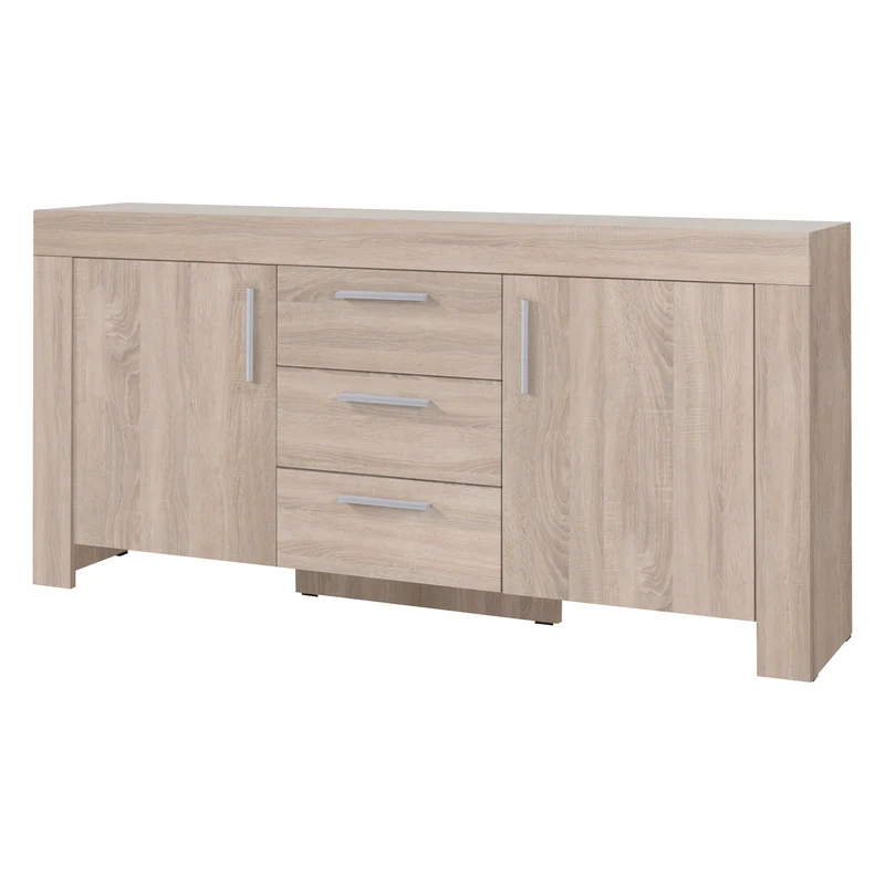 Cezar Sideboard 170 cm mit 2 Türen und 3 Schubladen – Sonoma Eiche