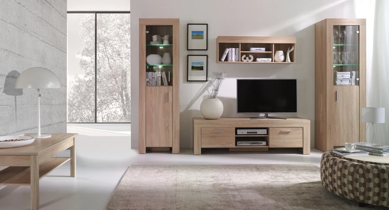 Cezar Kommode 120 cm mit 2 Türen – Sonoma Eiche