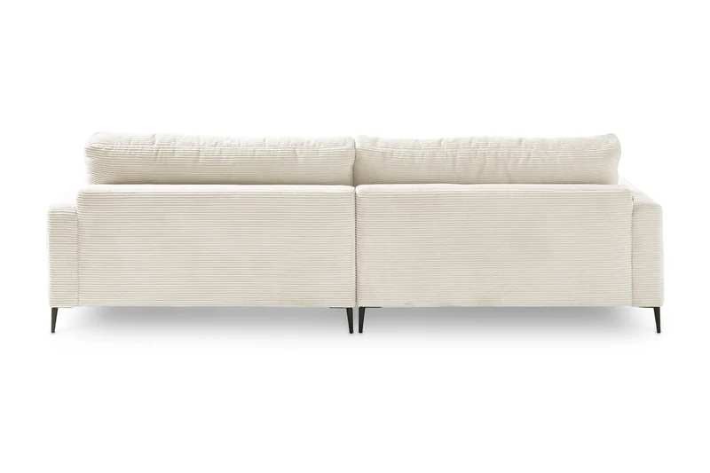 KAWOLA Ecksofa CARA Sofa Cord cremeweiß