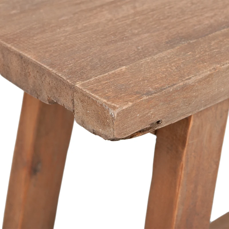 Teak Sitzbank GEMI 90cm Natural recyceltes Teakholz Massivholz