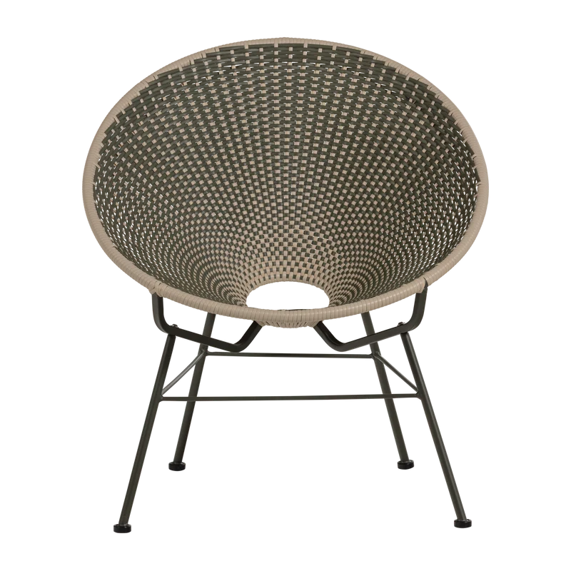 Garten-Loungesessel Geflecht grün