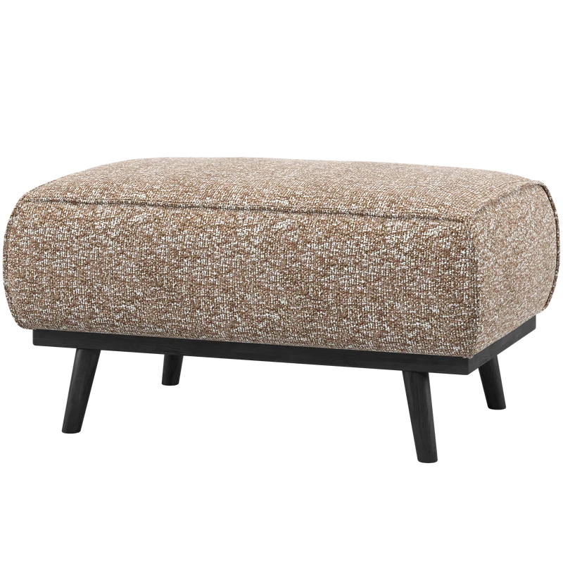 Statement hocker hellbraun melange