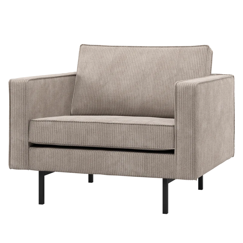 Rodeo sessel cord dunkelsand