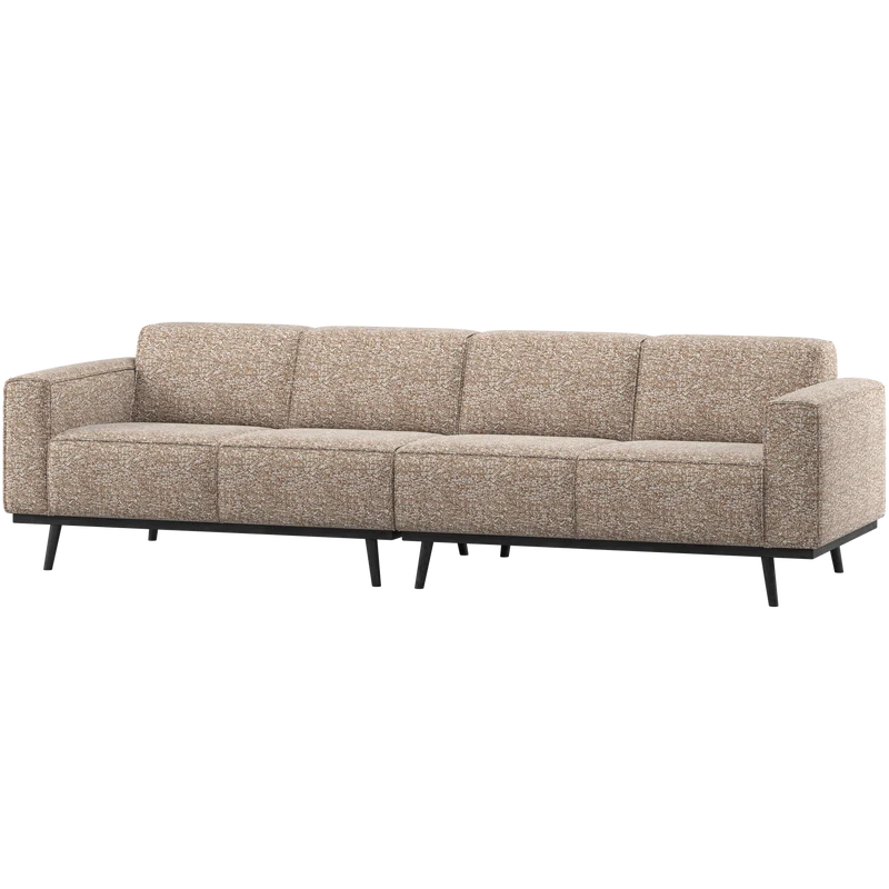 Statement 4-sitzer sofa 280 cm hellbraun melange