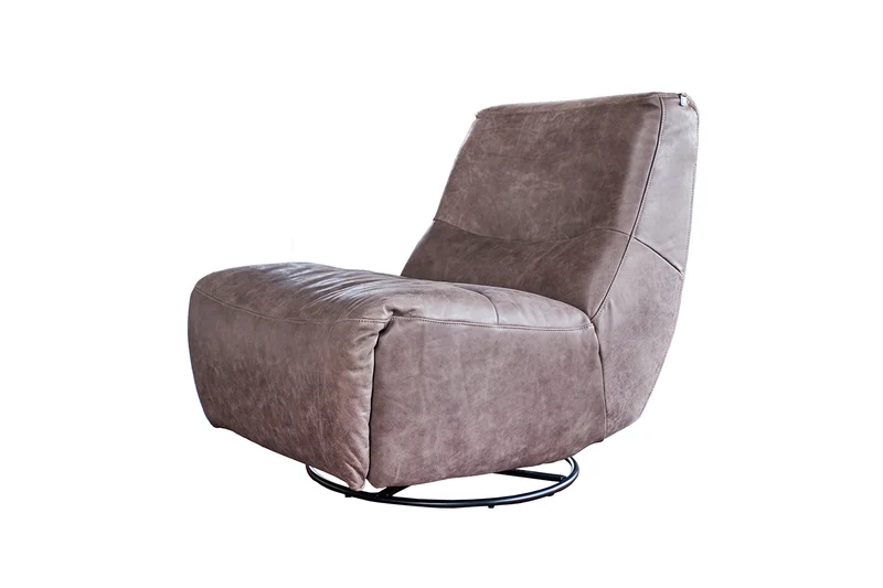 KAWOLA Sessel CINE Relaxsessel elektrisch verstellbar Leder taupe