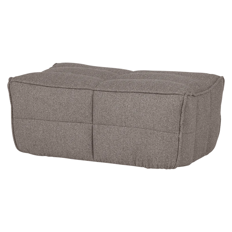 Cluster hocker bouclé mittelbraun
