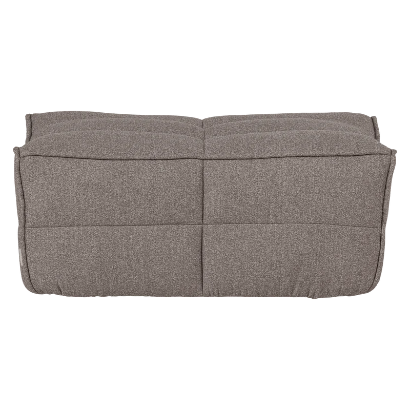 Cluster hocker bouclé mittelbraun