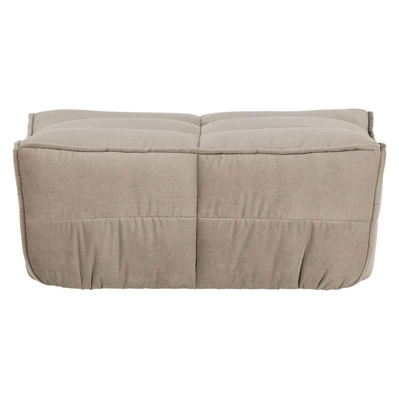 Cluster hocker samt warmes taupe