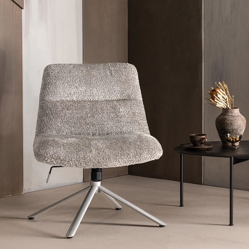 Soren verstellbarer Sessel Wolle Grau