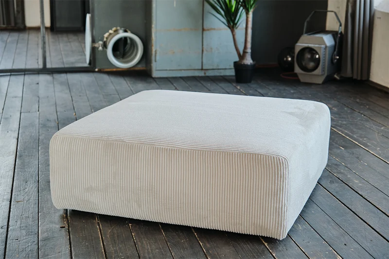 KAWOLA Modulsofa WIOLO SOFT 3 Module 3 Rückenkissen Cord hellgrau