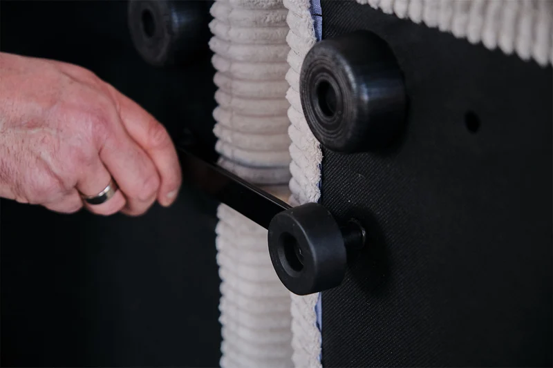KAWOLA Modulsofa WIOLO SOFT 3 Module 3 Rückenkissen Cord hellgrau