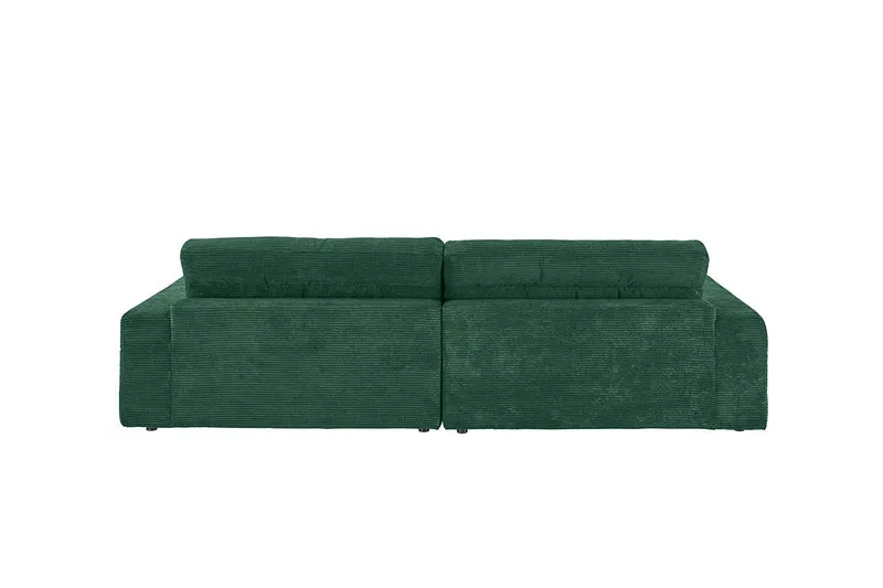 KAWOLA Sofa LANA Ecksofa Cord smaragd
